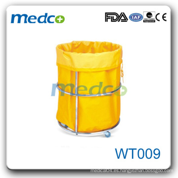 WT009 Carrito de recogida de residuos médicos de acero inoxidable